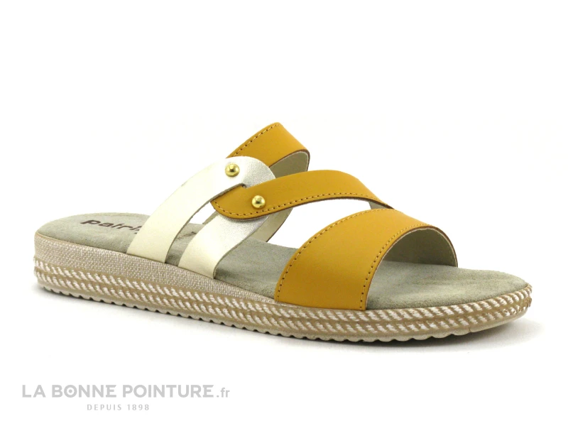 Patrizia Azzi PERCALE Jaune - Platine - Mule Femme 1 Patrizia Azzi PERCALE Jaune - Platine - Mule Femme